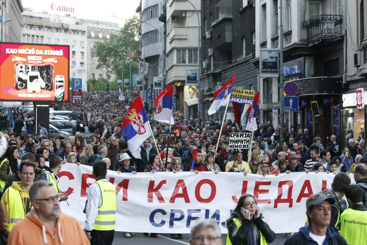 Protest U Beogradu: Nema Straha, Ni Povlačenja U Borbi Protiv ...